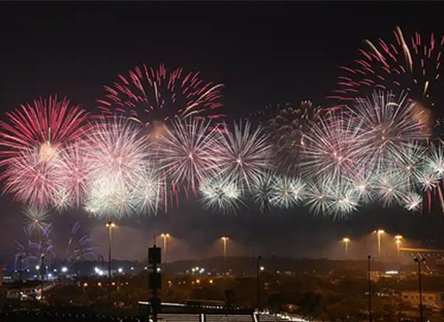 右玉县焰火晚会